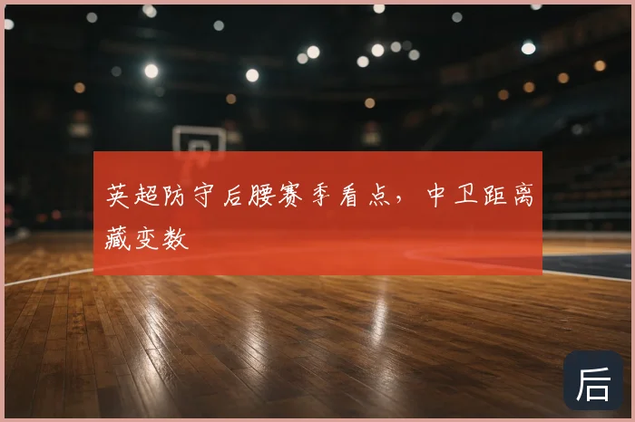 英超防守后腰赛季看点,中卫距离藏变数